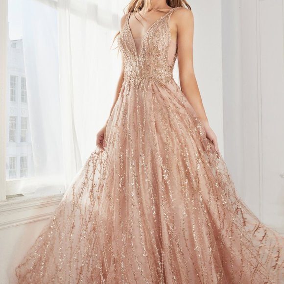 Glitter Lace Ball Gown - CNC32